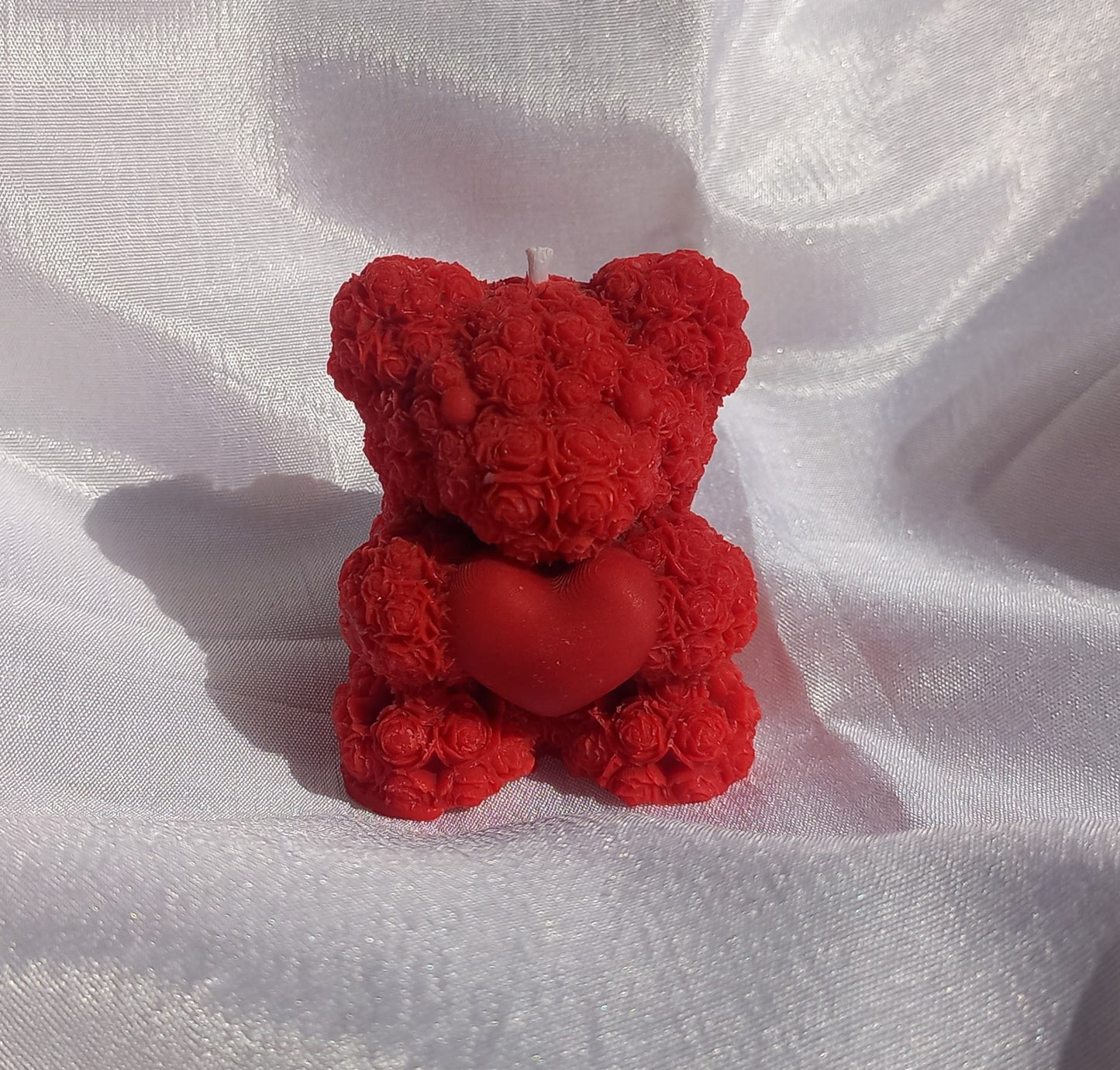 Teddy Heart Candle